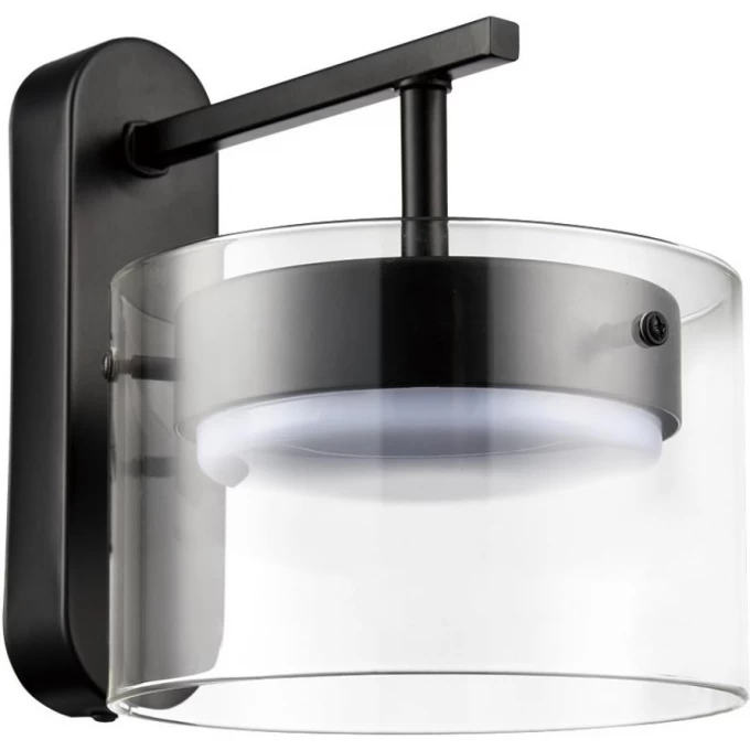 Бра LUMION NATALINA COMFI LN25 193 LED GX70 1*10W 220V черный/прозрачный, металл/стекло 8232/1W Бра LUMION NATALINA COMFI LN25 193 LED GX70 1*10W 220V черный/прозрачный, металл/стекло 8232/1W