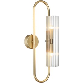 Бра LUMION TORONTO 6560/2W SUSPENTIONI LN24 G9 2*20W 220V золотой/прозрачный/металл/стекло