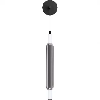 Бра LUMION TRENDY 6556/15WL LEDIO LN24 LED 15W 4000К 220V черный/дымчатый/металл/акрил, стекло