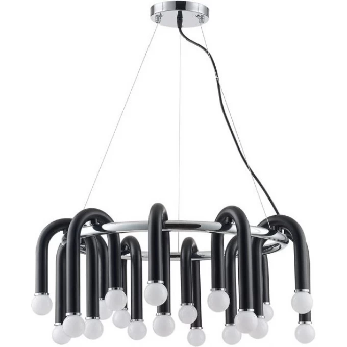 Люстра LUMION CASPIAN MODERNI LN23 E14 20*60W 220V черный хром 5699/20 Люстра LUMION CASPIAN MODERNI LN23 E14 20*60W 220V черный хром 5699/20