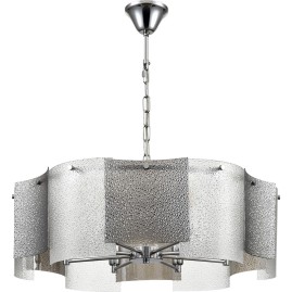 Люстра подвесная LUMION DANDY 6594/8 MODERNI LN24 E14 8*40W 220V хром/тонированное стекло, металл/стекло