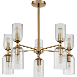 Люстра подвесная LUMION KASSIA 6586/10 MODERNI LN24 E14 10*40W 220V золото/прозрачный, металл/стекло Люстра подвесная LUMION KASSIA 6586/10 MODERNI LN24 E14 10*40W 220V золото/прозрачный, металл/стекло