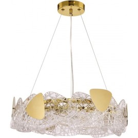 Люстра подвесная LUMION QUEENY 6582/6 NEOCLASSI LN24 E14 6*40W 220V золотой/прозрачный, золотой металл/стекло, металл