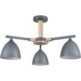 Люстра потолочная LUMION COLANGE 8096/3C MODERNI LN25 267 Е27 3*60W 220V серый/серый металл, дерево/металл Люстра потолочная LUMION COLANGE 8096/3C MODERNI LN25 267 Е27 3*60W 220V серый/серый металл, дерево/металл