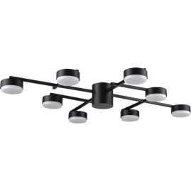 Люстра потолочная LUMION DABRA 8186/8C COMFI LN25 LED GX53 8*7W 220V черный, металл Люстра потолочная LUMION DABRA 8186/8C COMFI LN25 LED GX53 8*7W 220V черный, металл