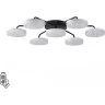 Люстра потолочная LUMION DIDANA LEDIO LN25 000с пультом ДУ LED 90W 3000-6000К 220V черный, металл/акрил 8236/7CL