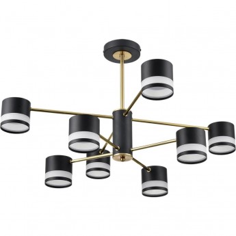 Люстра потолочная LUMION LANIKA 8240/8C COMFI LN25 LED GX53 8*7W 220V черный/латунь, металл/акрил Люстра потолочная LUMION LANIKA 8240/8C COMFI LN25 LED GX53 8*7W 220V черный/латунь, металл/акрил