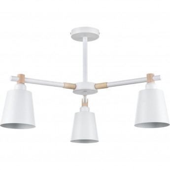 Люстра потолочная LUMION ROSALINA 8097/3C MODERNI LN25 269 Е27 3*60W 220V белый/белый металл, дерево/металл