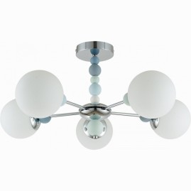 Люстра потолочная LUMION SUNDAY 6525/5C MODERNI LN23 102 E14 5*40W 220V хром Люстра потолочная LUMION SUNDAY 6525/5C MODERNI LN23 102 E14 5*40W 220V хром