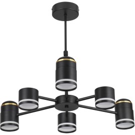 Люстра потолочная LUMION VIRSAVA 8234/6C COMFI LN25 000 LED GX53 6*10W + LED-проектор 3*5W 2700К 220V черный, металл/акрил Люстра потолочная LUMION VIRSAVA 8234/6C COMFI LN25 000 LED GX53 6*10W + LED-проектор 3*5W 2700К 220V черный, металл/акрил