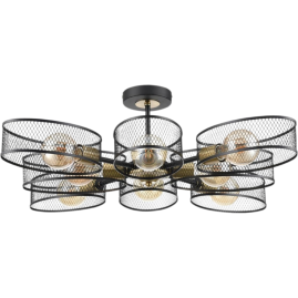 Люстра потолочная LUMION VIVANA 8193/8C COUNTY LN25 E27 8*60W 220V черный/медный, металл Люстра потолочная LUMION VIVANA 8193/8C COUNTY LN25 E27 8*60W 220V черный/медный, металл