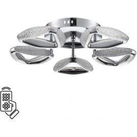 Люстра потолочная с ПДУ LUMION RUANA LEDIO LN25 8239/5CL LED 65W 3000-6000K 220V хром, металл/пластик