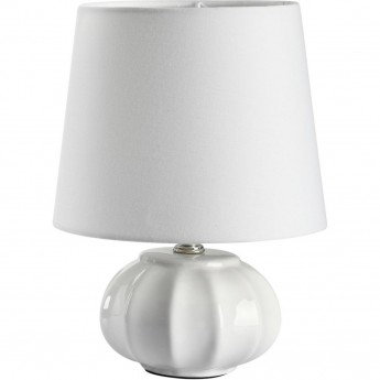 Настольная лампа LUMION HAMA 8145/1T MODERNI LN25 000 Е27 1*60W 220V белый, керамика/текстиль