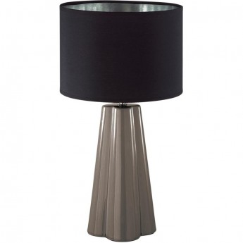 Настольная лампа LUMION HINAMI 8125/1T COMFI LN25 376 E27 1*60W 220V черный/серый, керамика/текстиль