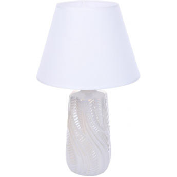 Настольная лампа LUMION SINNA 8211/1T CLASSI LN25 Е27 1*60W 220V белый жемчужный/белый, керамика/текстиль