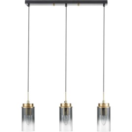 Подвес LUMION 8101/3A COMFI ISHA LN25 325 Е14 3*40W 220V черный/бронза металл/стекло