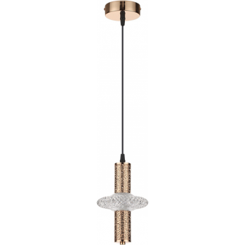 Подвес LUMION CRISTIE 8009/6L LEDIO LN25 LED 6W 220V 4000K золото/прозрачный металл/акрилл