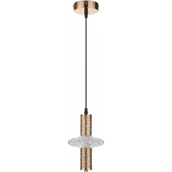 Подвес LUMION CRISTIE 8009/6L LEDIO LN25 LED 6W 220V 4000K золото/прозрачный металл/акрилл