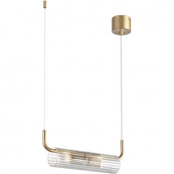 Подвес LUMION TORONTO 6560/2 SUSPENTIONI LN24 G9 2*20W 220V золотой/прозрачный/металл/стекло