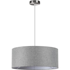 Подвесной светильник LUMION NIKKI 8251/3 MODERNI LN25 000 Е27 3*60W 220V никель/серый, металл/текстиль Подвесной светильник LUMION NIKKI 8251/3 MODERNI LN25 000 Е27 3*60W 220V никель/серый, металл/текстиль