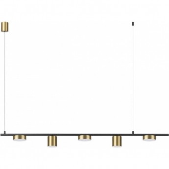 Светильник подвесной LUMION FLINT 6532/57L LEDIO LN23 029 LED 57W 3000-6000K 2171Лм 220V чёрный латунь