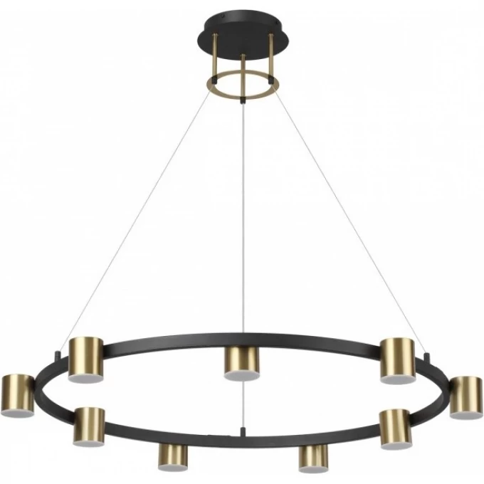 Светильник подвесной LUMION FLINT LEDIO LN23 029 LED 58W 3000-6000K 2224Лм 220V чёрный, латунь 6532/58L Светильник подвесной LUMION FLINT LEDIO LN23 029 LED 58W 3000-6000K 2224Лм 220V чёрный, латунь 6532/58L