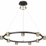 Светильник подвесной LUMION FLINT LEDIO LN23 029 LED 58W 3000-6000K 2224Лм 220V чёрный, латунь 6532/58L