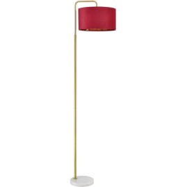 Торшер LUMION VELVETA 8073/1F NEOCLASSI LN25 366 E27 1*60W 220V золото/бордовый, металл/камень/текстиль