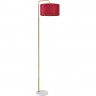 Торшер LUMION VELVETA NEOCLASSI LN25 366 E27 1*60W 220V золото/бордовый, металл/камень/текстиль 8073/1F